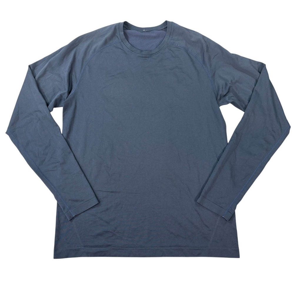Lululemon Mens Metal Vent Tech Blue Long Sleeve Active Shirt Size M